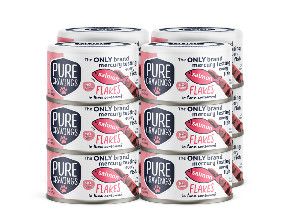 Pure Cravings Salmon in Tuna Consomme Flakes Wet Cat Food Can, 3-oz