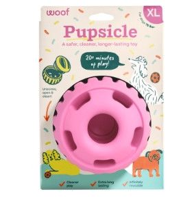 Woof The Pupsicle Treat Dispensing Dog Toy, Birthday Pink, X-Large