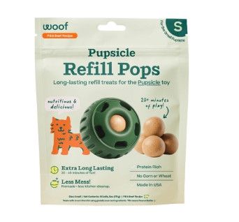 Woof Pupsicle Pops Beef Flavor Dog Treats, Small, 10-count, 6-oz