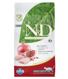 Farmina N&D Prime Chicken & Pomegranate Dry Cat Food, 3.3-lb