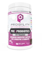Nootie Progility Pre & Probiotics Soft Chews Supplement for Dogs, 90-count