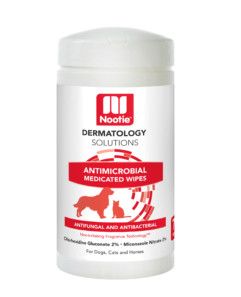Nootie Medicated Wipes for Dogs & Cats, Large, 70-count