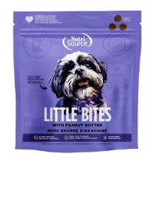 NutriSource Little Bites Peanut Butter Grain-Free Dog Treats, 6-oz