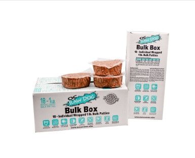 OC Raw Dog Fish & Produce Patties Raw Frozen Dog Food, 18-lb bulk