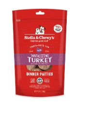 Stella & Chewy's Tantalizing Turkey Dinner Patties Grain-Free Freeze-Dried Dog Food, 14-oz