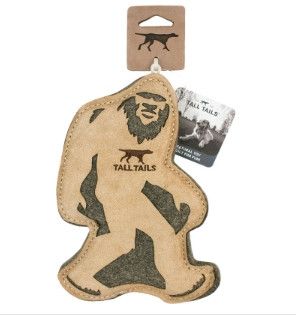 Tall Tails Natural Leather & Wool Sasquatch, 9-in