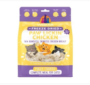 Weruva Cat Freeze-Dried Paw Lickin' Chicken Dry Cat Food, 7-oz