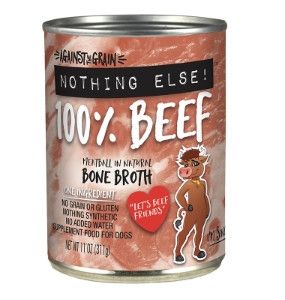 Against the Grain Nothing Else Beef Wet Dog Food Can, 11-oz