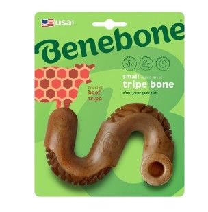 Benebone Tripe Bone Beef Tripe Flavor Dog Toy, Small
