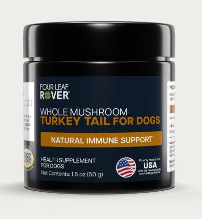 Four Leaf Rover Turkey Tail Mushrooms Dog Supplement, 1-oz