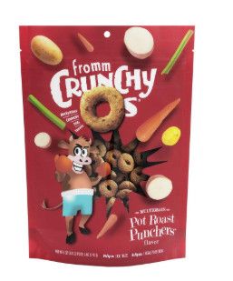 Fromm Crunchy O's Pot Roast Punchers Dog Treats, 6-oz