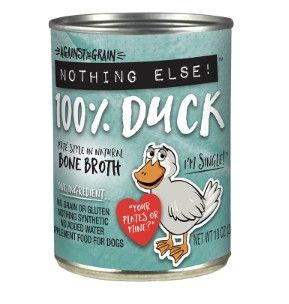 Against the Grain Nothing Else Duck Wet Dog Food Can, 11-oz