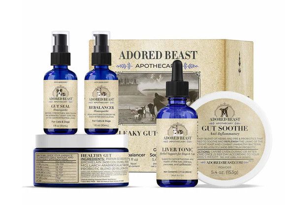 Adored Beast Apothecary Leaky Gut Protocol 5 Product Kit for Pets