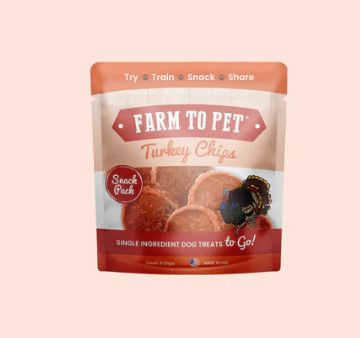 Farm To Pet Turkey Chips Snack Pack Dog Treats, 6-pk