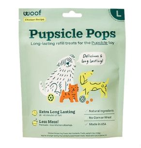 Woof Pupsicle Pops Chicken Flavor Dog Treats, Large, 7-count, 8-oz