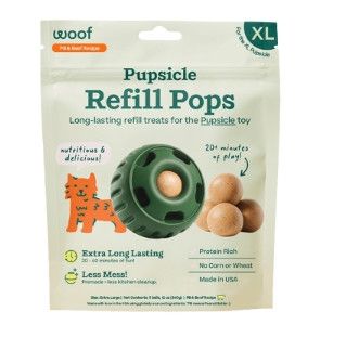 Woof Pupsicle Pops Beef Flavor Dog Treats, X-Large, 5-count, 12-oz