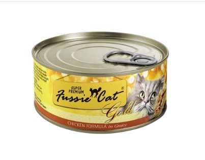 Fussie Cat Super Premium Chicken in Gravy Grain-Free Wet Cat Food Can, 2.82-oz