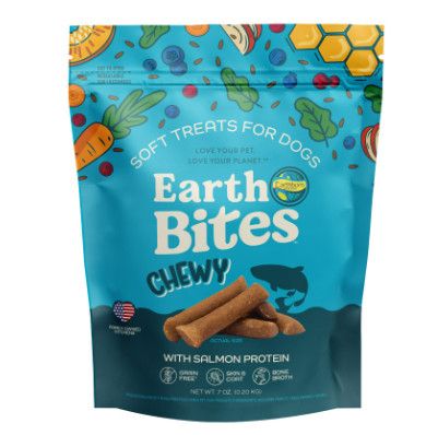 Earthborn Holistics EarthBites Chewy Salmon Dog Treats, 7-oz