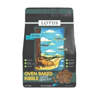 Lotus Oven-Baked Sardine & Herring Grain-Free Dry Cat Food, 2.2-lb