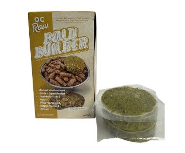 OC Raw Bold Builder Gold Chicken Raw Frozen Dog Food, 2-lb