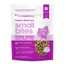 Smallbatch Scoopable Small Bites Turkey Freeze-Dried Dog Food, 7-oz