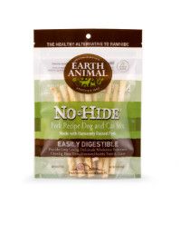 Earth Animal No-Hide Pork Stix Chew Dog Treat, 10-pack