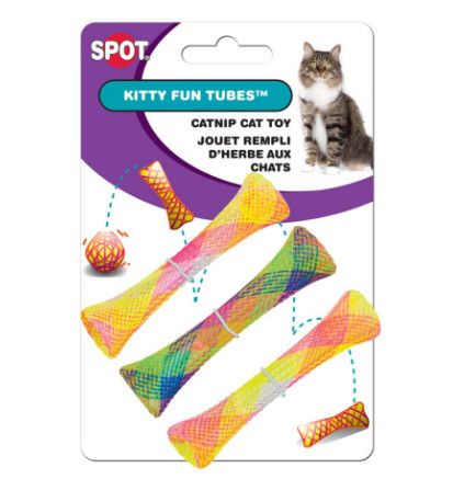 Ethical Pet Spot Kitty Fun Tubes Cat Toy, 3-pk