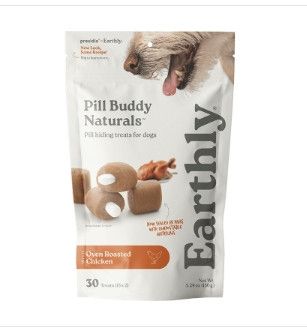 Earthly Pet Pill Buddy Naturals Oven Roasted Chicken Dog Treats, 90-count