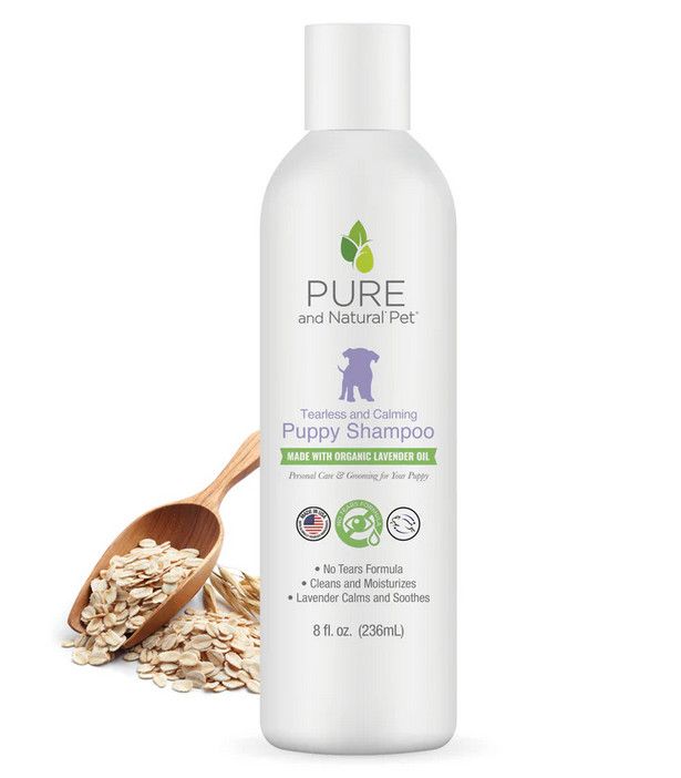 Pure and Natural Pet Tearless & Calming Natural Puppy Shampoo, 8-oz