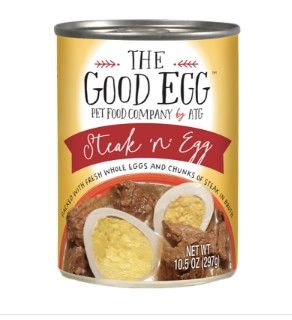 Against The Grain The Good Egg Steak 'n Eggs Wet Dog Food Can, 10.5-oz