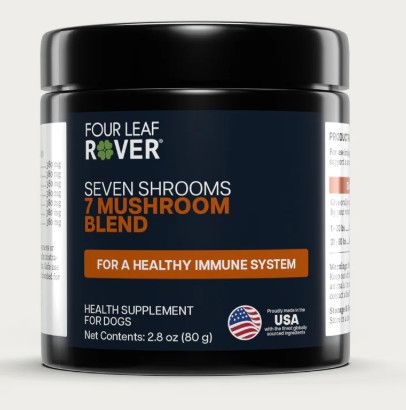 Four Leaf Rover Seven 'Shrooms Natural Immune Support Dog Supplement, 1.8-oz