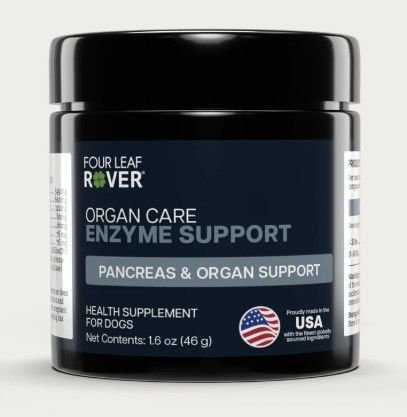Four Leaf Rover Organ Care Probiotic & Enzyme Blend Dog Supplement, 1.2-oz