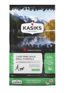 KASIKS Cage Free Duck Meal Formula Dry Dog Food, 25-lb