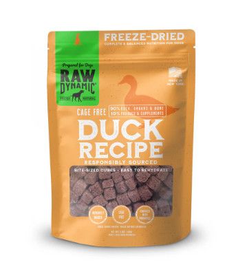 Raw Dynamic Duck Freeze-Dried Dog Food, 14-oz