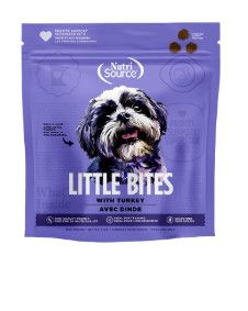 NutriSource Little Bites Turkey Grain-Free Dog Treats, 6-oz