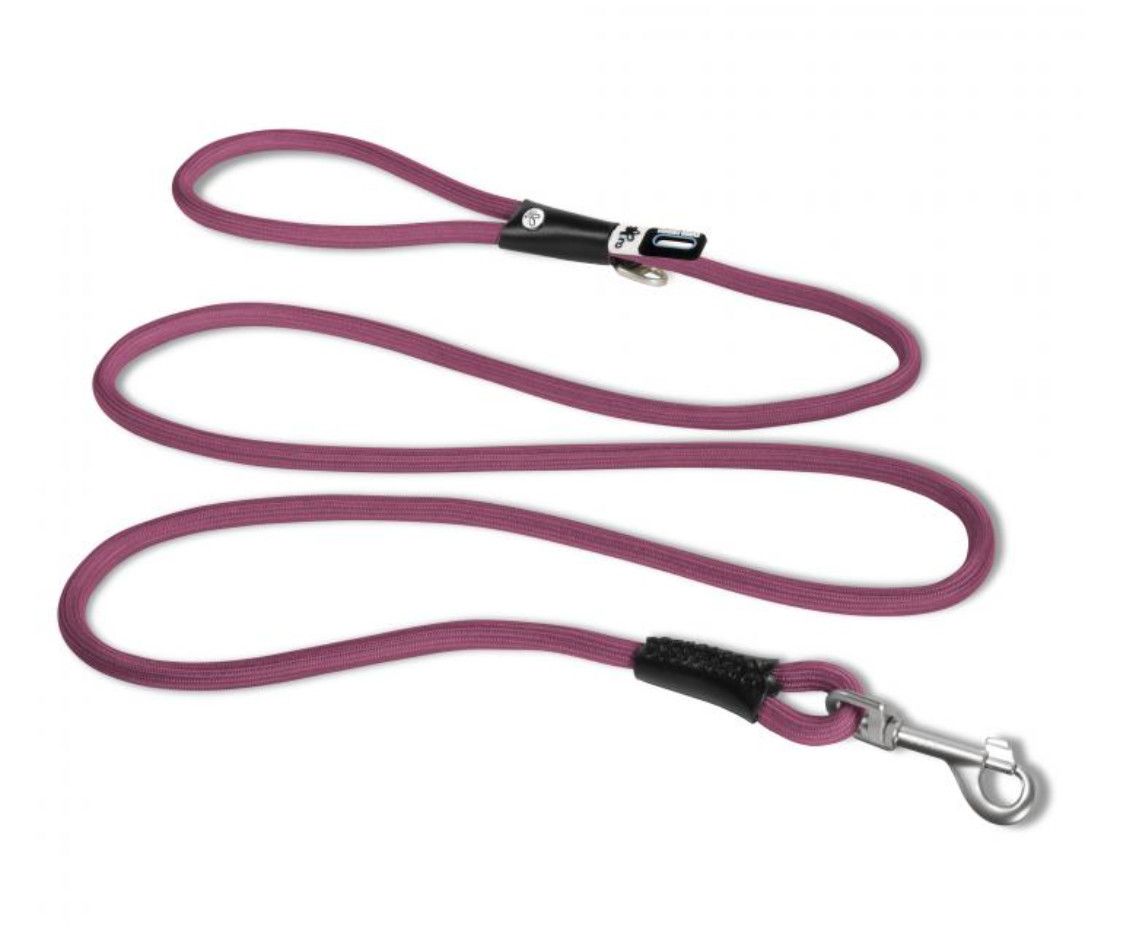 Curli Stretch Comfort Leash, Ruby, Medium