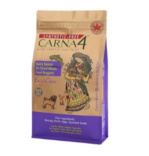 Carna4 Easy-Chew Fish Formula Quick-Baked Nuggets Air-Dried Dog Food, 5-lb