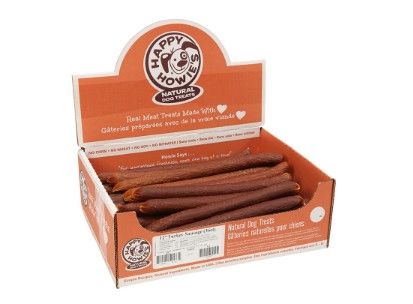 Happy Howie's Turkey Sausage Dog Treat, 12-in, 1-ct