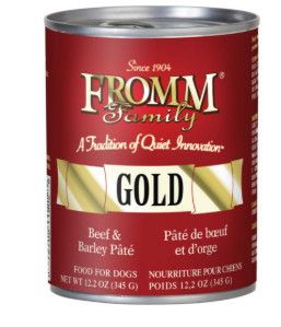 Fromm Beef & Barley Pate Canned Dog Food, 12.2-oz