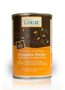 Nature's Logic Pumpkin Purée Dog & Cat Can Food Supplement, 15-oz
