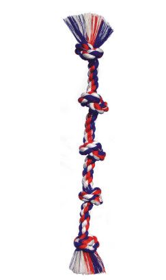 Mammoth Flossy Chews 5 Knot Rope Dog Toy, Color Varies, XX-Large