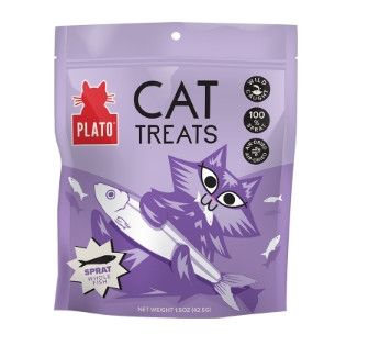 Plato Baltic Sprat Air-Dried Cat Treats, 1.5-oz