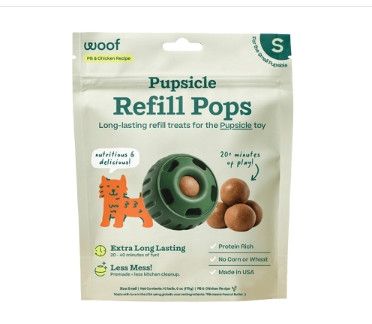 Woof Pupsicle Pops Chicken Flavor Dog Treats, Small, 10-count, 6-oz