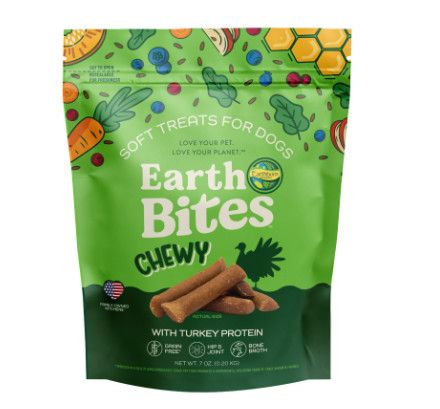 Earthborn Holistics EarthBites Chewy Turkey Dog Treats, 7-oz