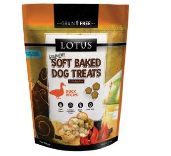 Lotus Soft Baked Duck Grain-Free Dog Treats, 10-oz