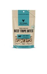 Vital Essentials Beef Tripe Bites Freeze-Dried Raw Dog Treats, 2.3-oz