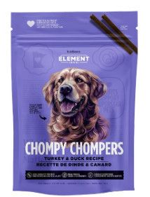 NutriSource Element Series Chompy Chompers Turkey & Duck Dog Treats, 6-oz