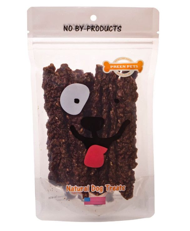 Preen Pets Duck Jerky Strip Dog Treats, 4-oz