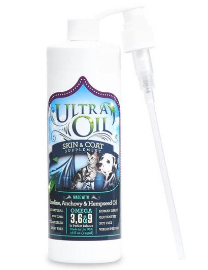 Ultra Oil Skin & Coat Supplement with seed Oil, 16-oz bottle