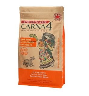 Carna4 Quick Baked Fish Nuggets Grain-Free Air-Dried Cat Food, 4-lb